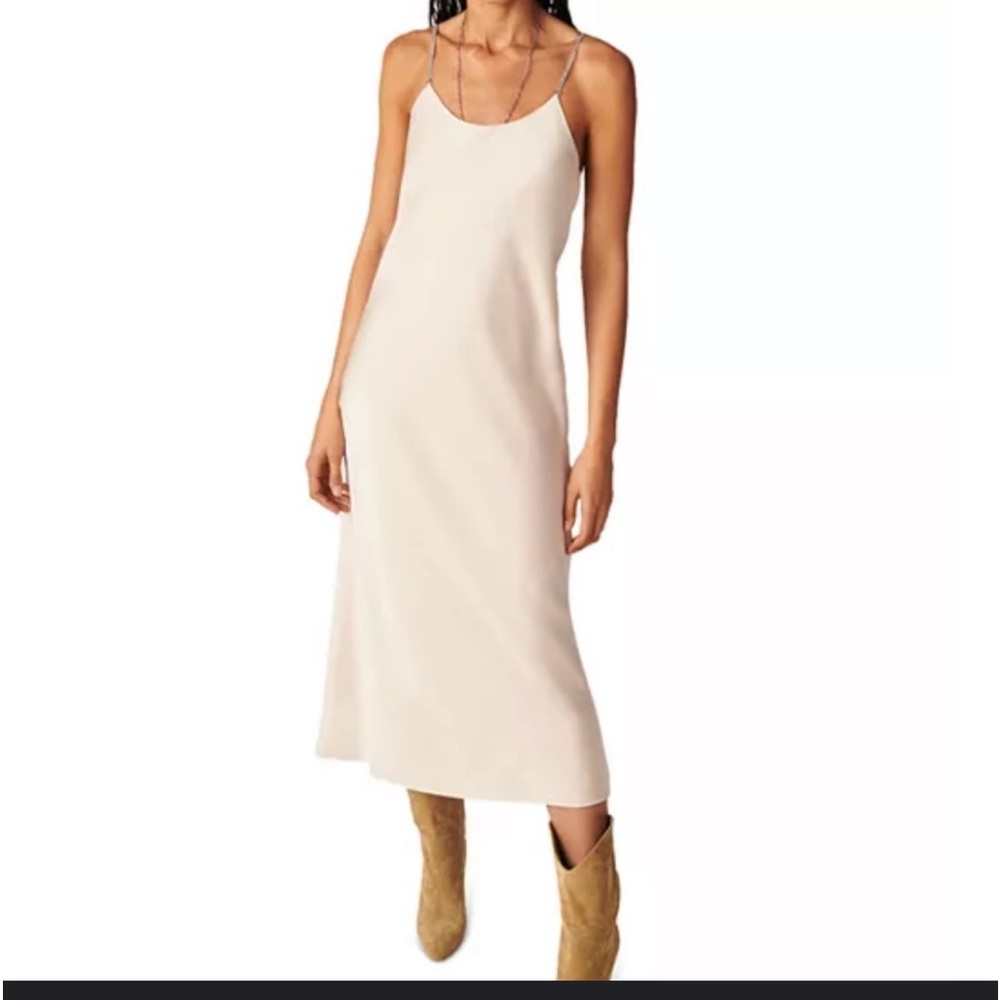 ba&sh Cream Midi Dress